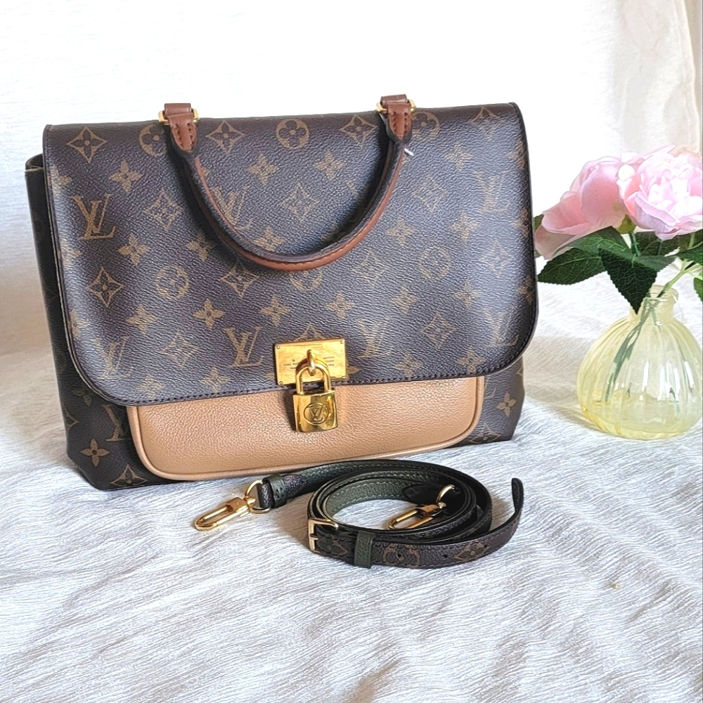 LOUIS VUITTON Monogram Canvas & Sesame Marignan Bag - Picture 5 of 14